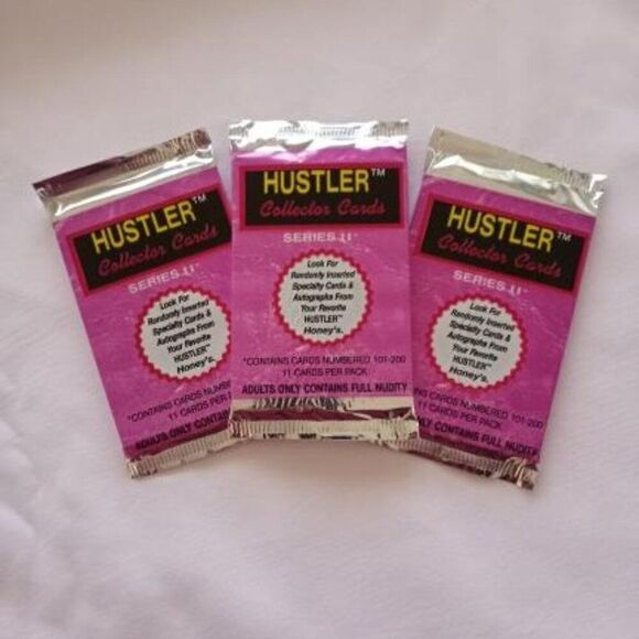 Vintage Hustler Magazine 1993 Collector Trading Cards Series II Lot of 3 Packs - Picture 2 of 5